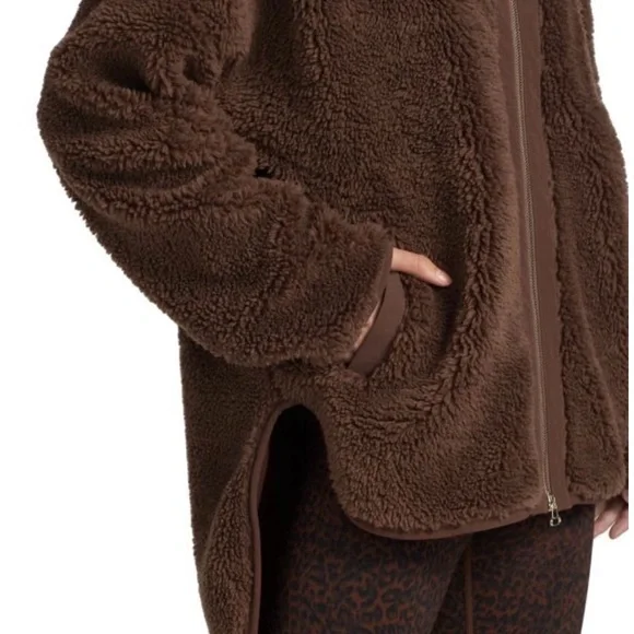 Varley Brown Sherpa Jacket - Picture 3 of 7